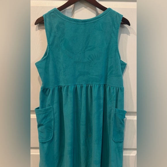 NWT Coral Bay Terry Swimsuit Beach Cover-Up  Turquoise Women's Size Large - Picture 2 of 6